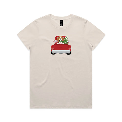 Beagle Christmas Pickup Tee