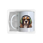Beagle Headphones Coffee Mug