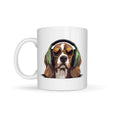 Beagle Headphones Coffee Mug