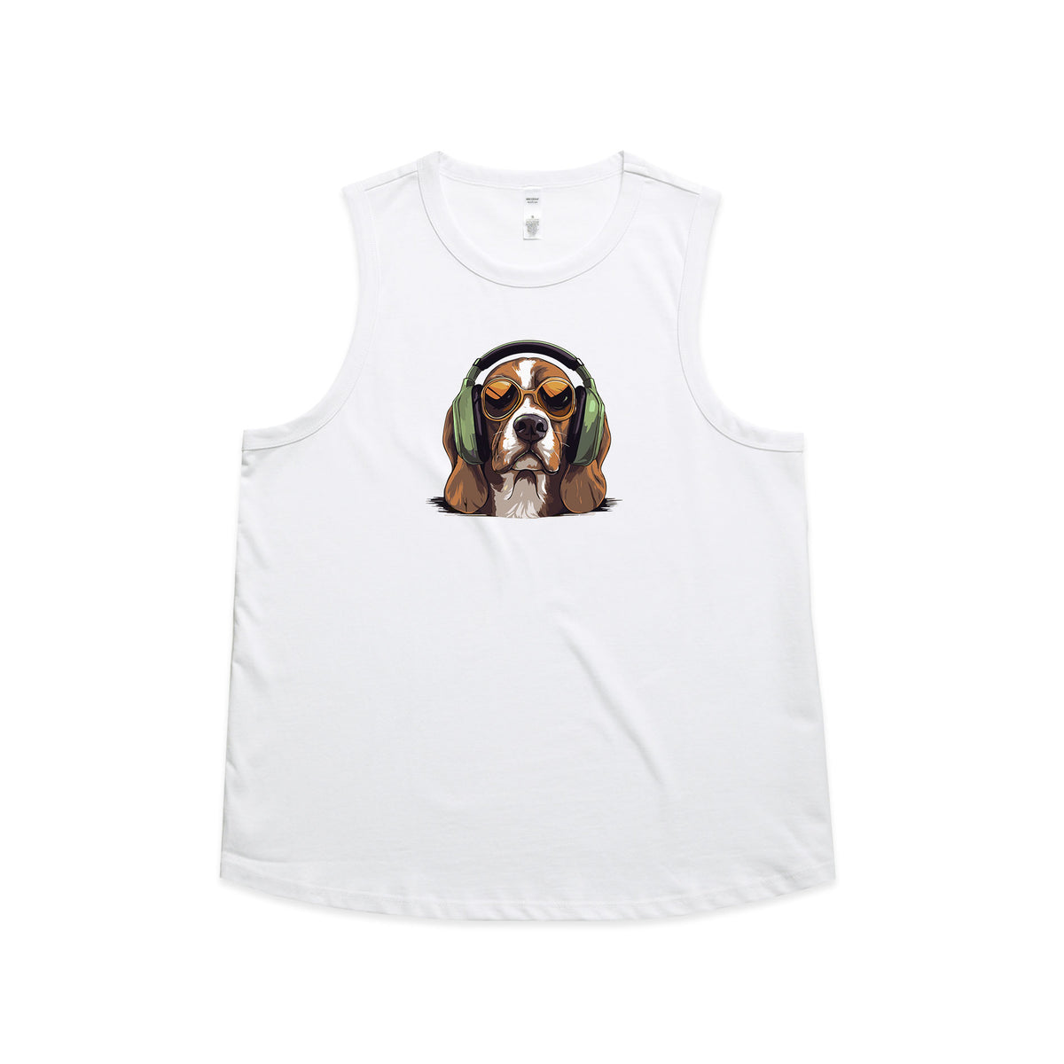 Beagle Headphones Tank