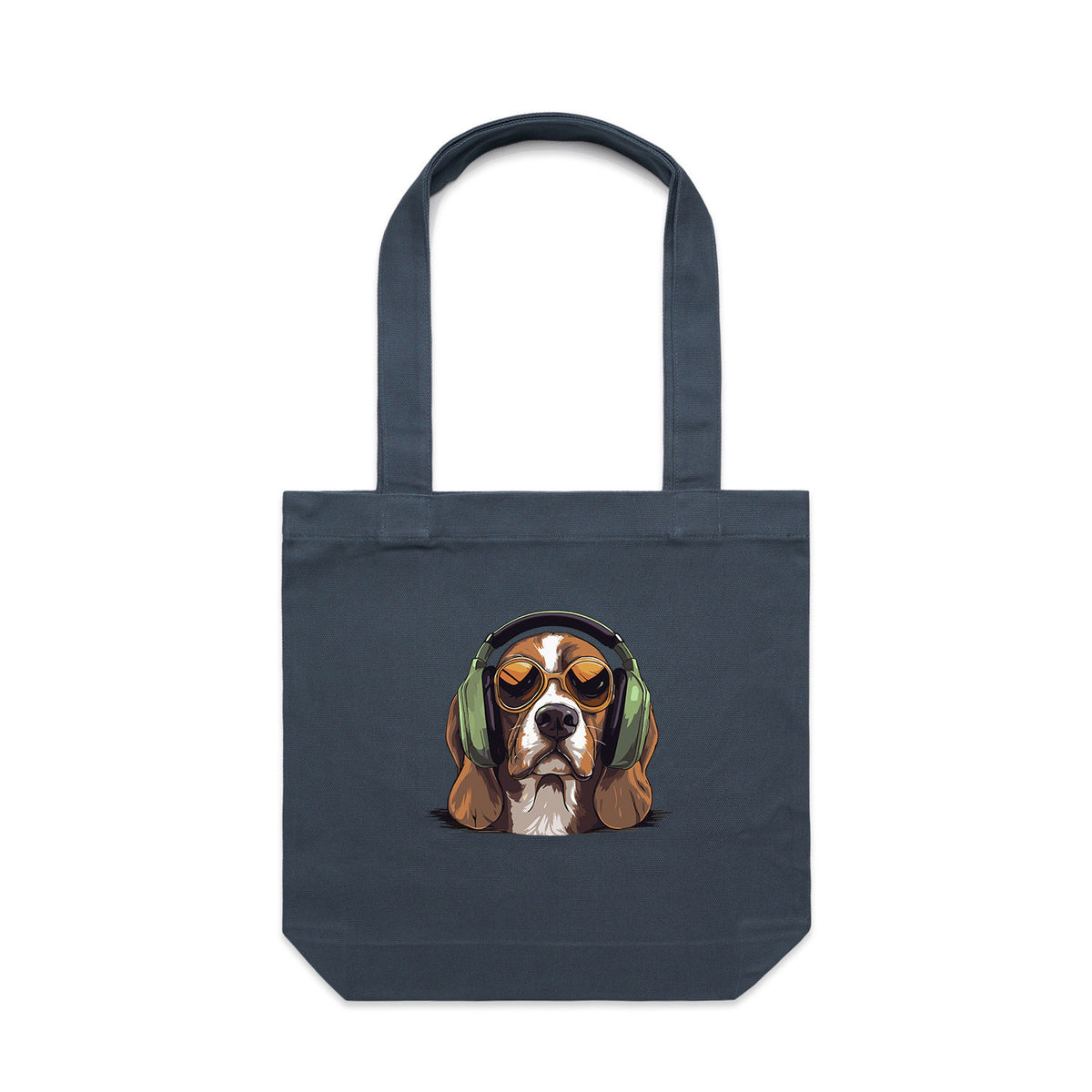 Beagle Headphones Tote Bag