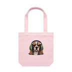Beagle Headphones Tote Bag