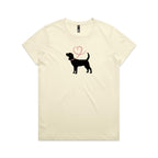 Beagle Heart Leash Ladies Tee