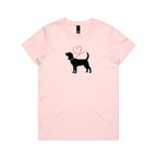 Beagle Heart Leash Ladies Tee