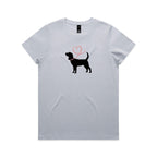 Beagle Heart Leash Ladies Tee
