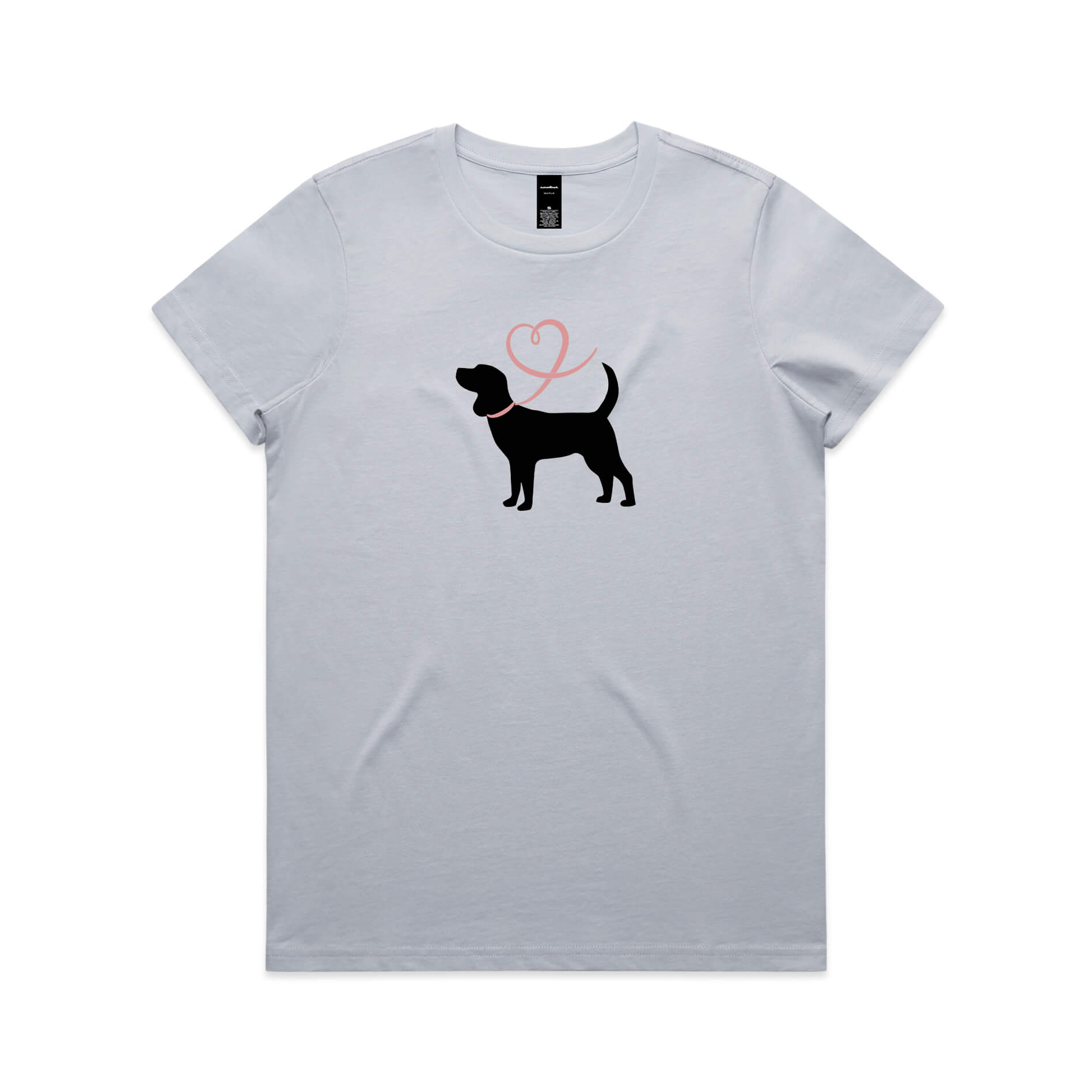 Beagle Heart Leash Ladies Tee