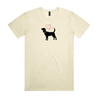 Beagle Heart Leash Mens Tee