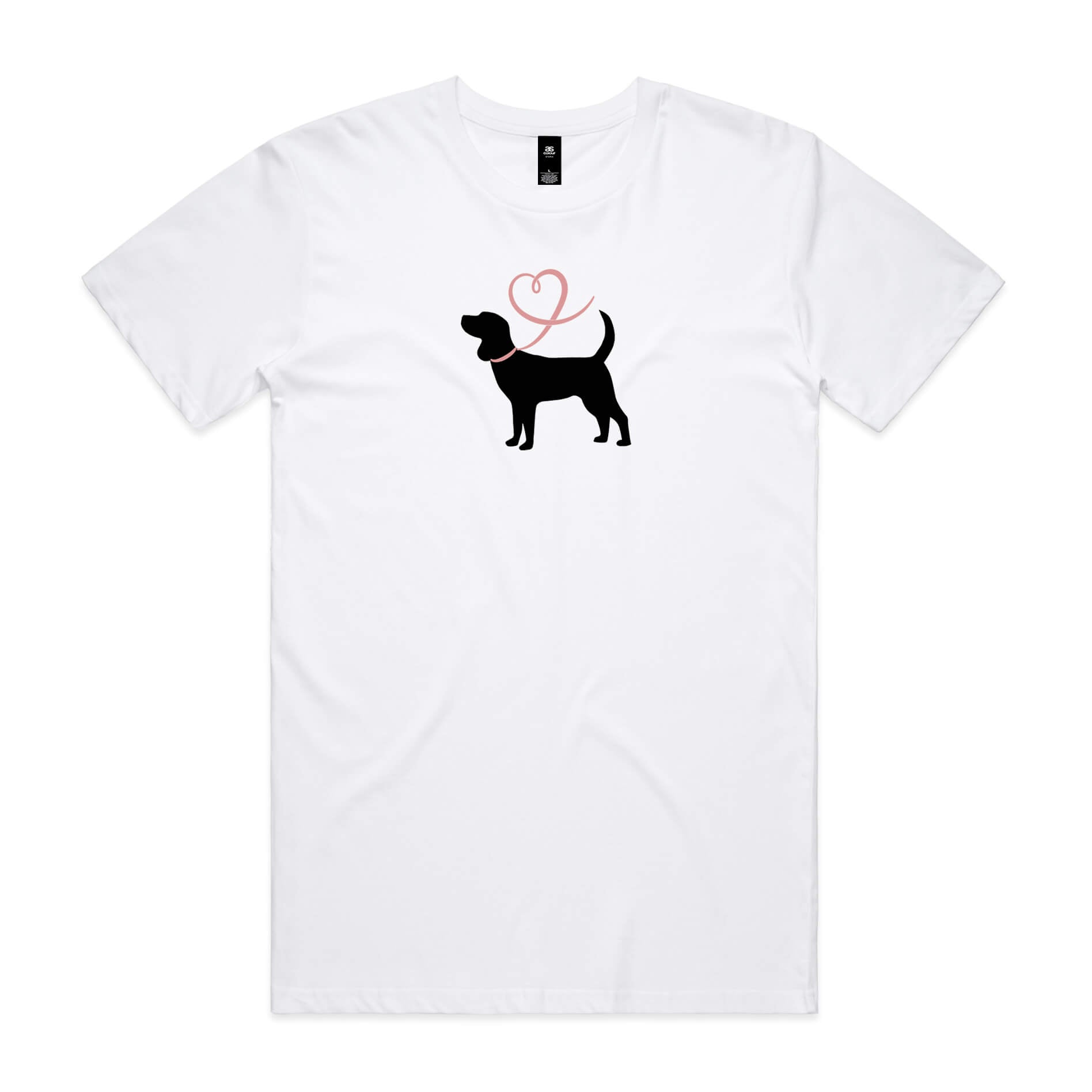 Beagle Heart Leash Mens Tee