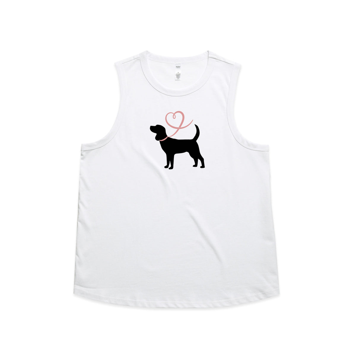 Beagle Heart Leash Tank