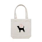 Beagle Heart Leash Tote Bag