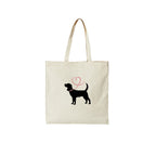 Beagle Heart Leash Tote Bag