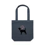 Beagle Heart Leash Tote Bag