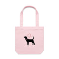 Beagle Heart Leash Tote Bag