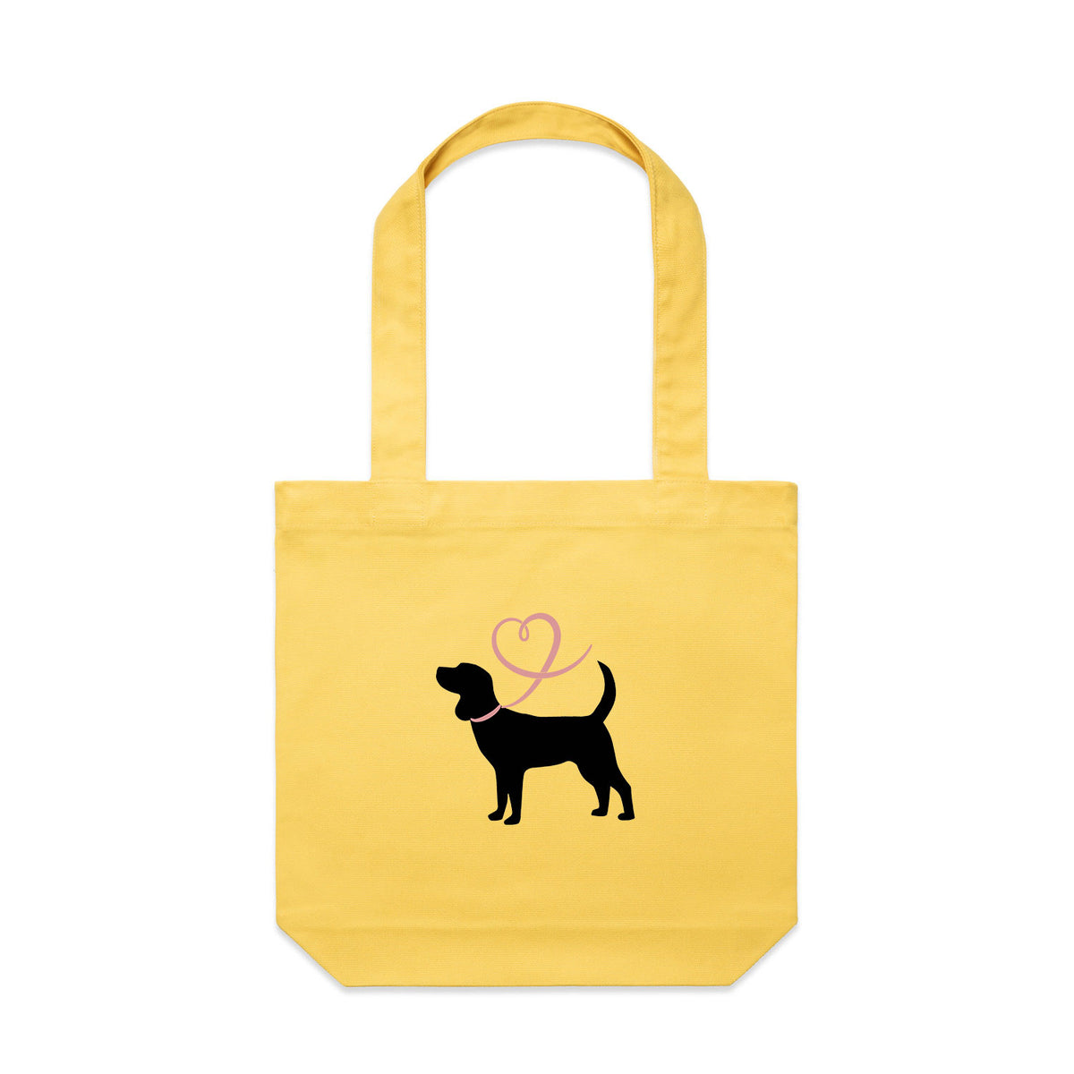 Beagle Heart Leash Tote Bag