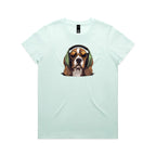 Beagle Headphones Ladies Tee