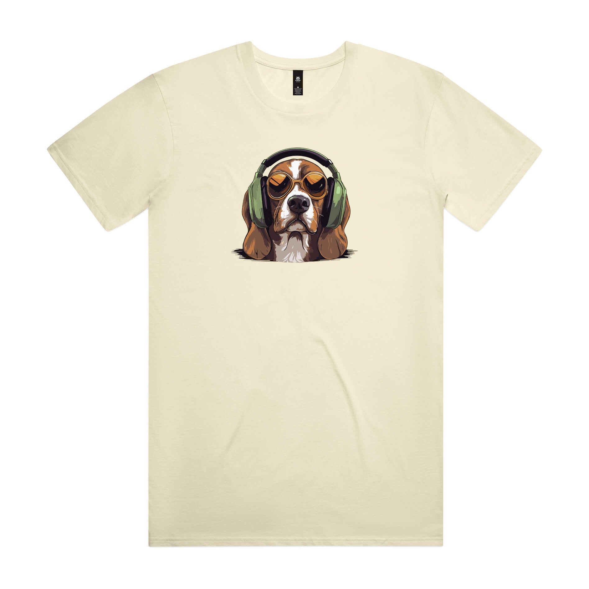 Beagle Headphones Mens Tee