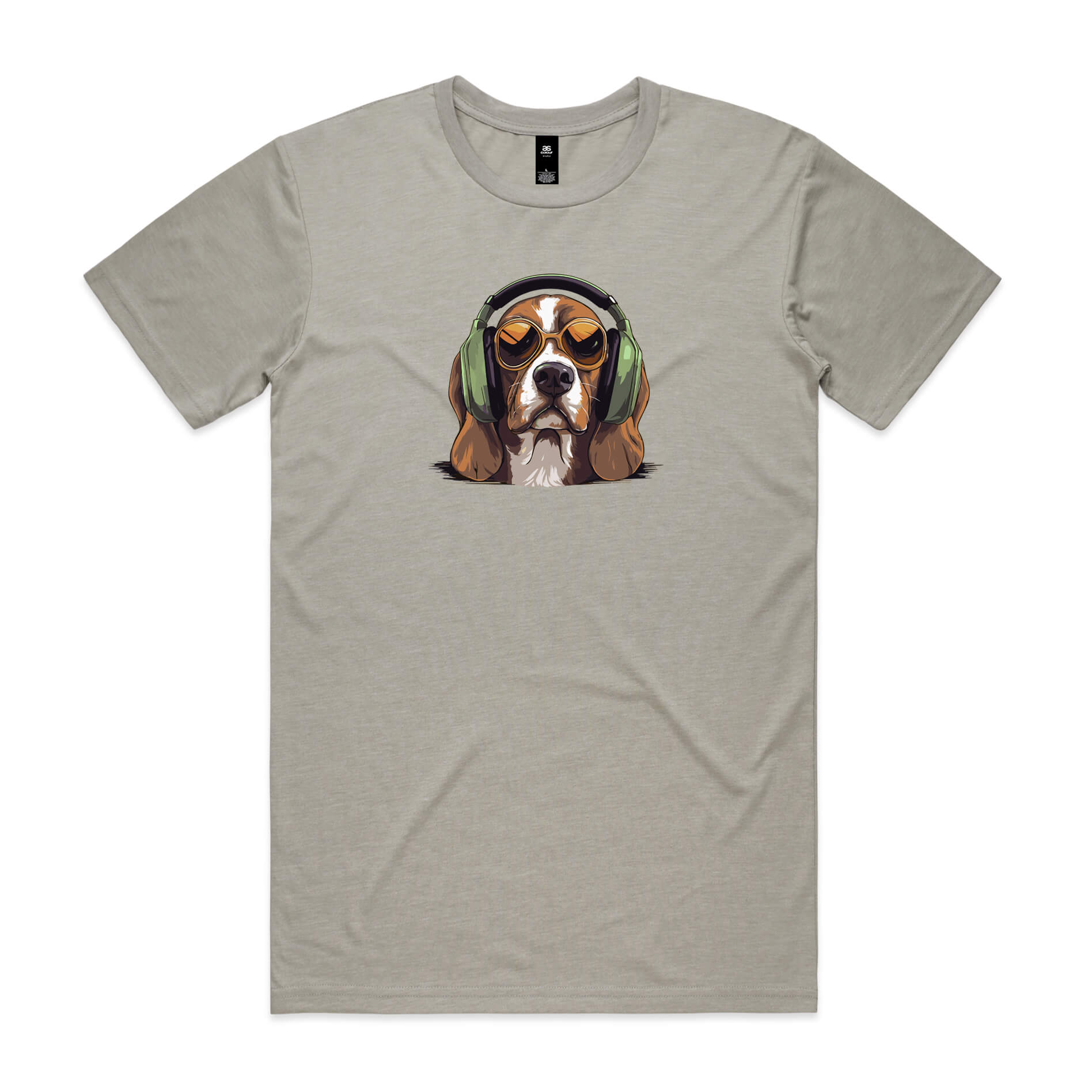 Beagle Headphones Mens Tee