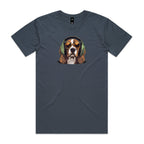 Beagle Headphones Mens Tee