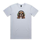 Beagle Headphones Mens Tee