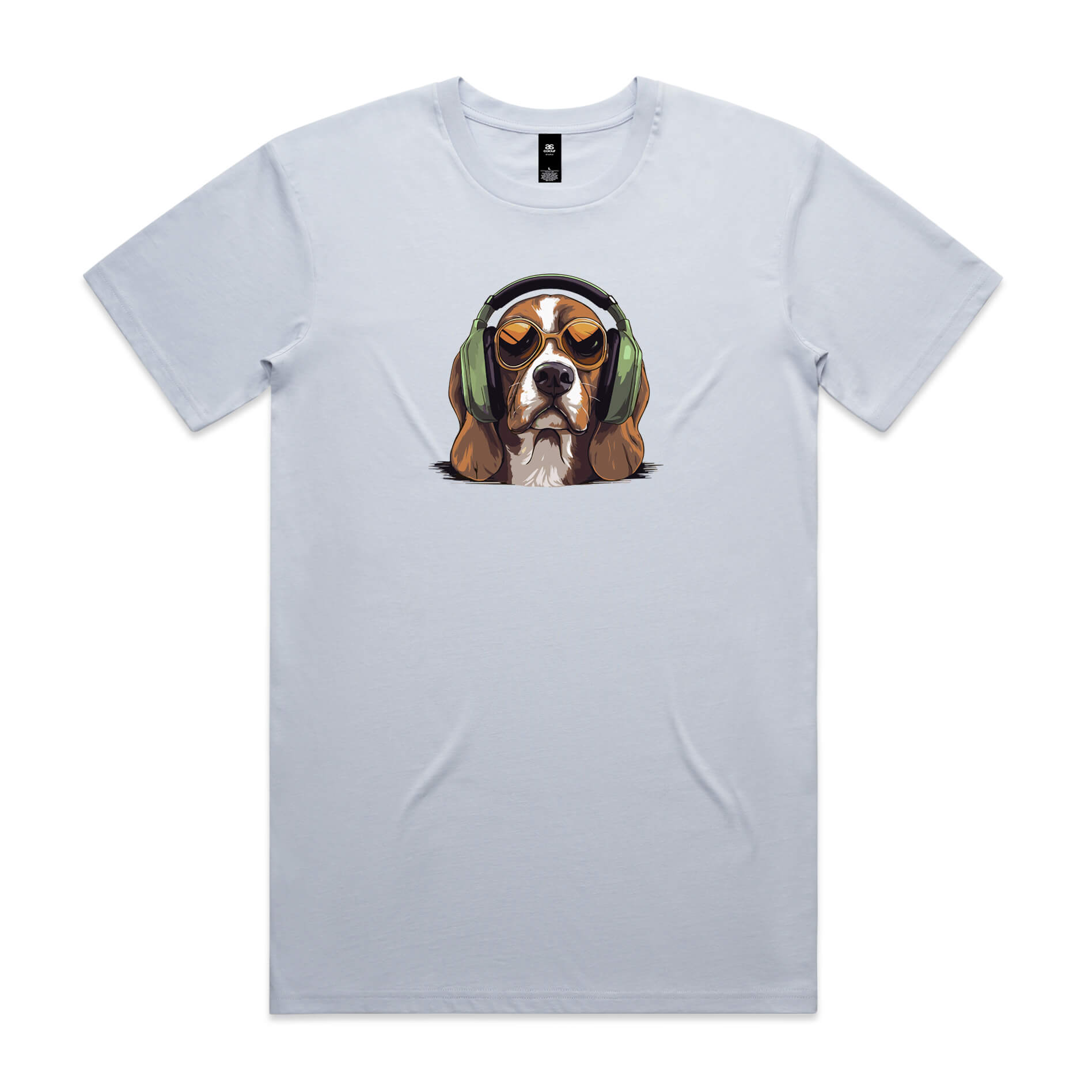 Beagle Headphones Mens Tee