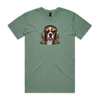 Beagle Headphones Mens Tee