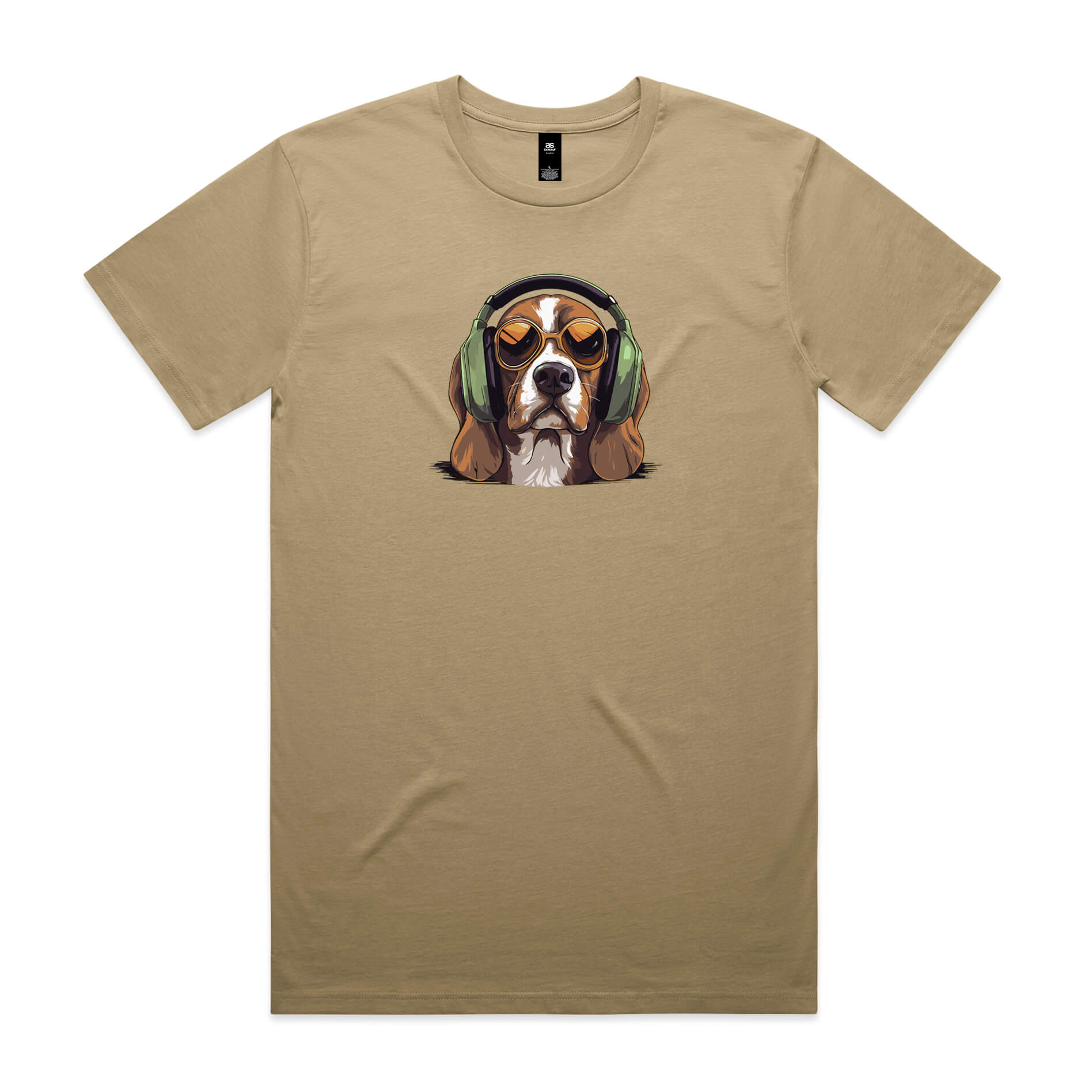 Beagle Headphones Mens Tee