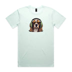 Beagle Headphones Mens Tee