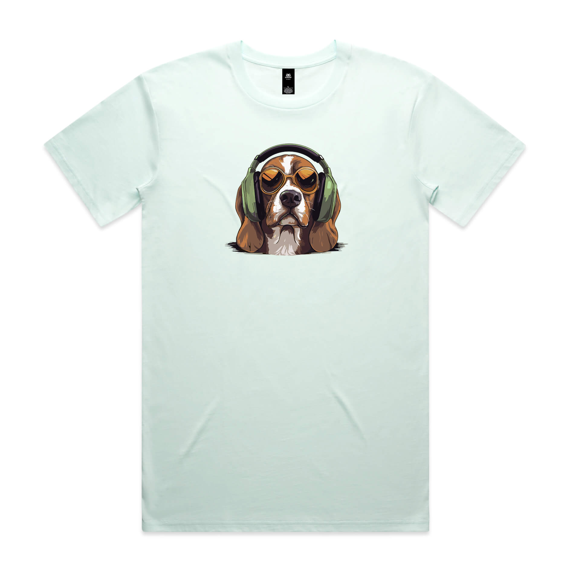 Beagle Headphones Mens Tee